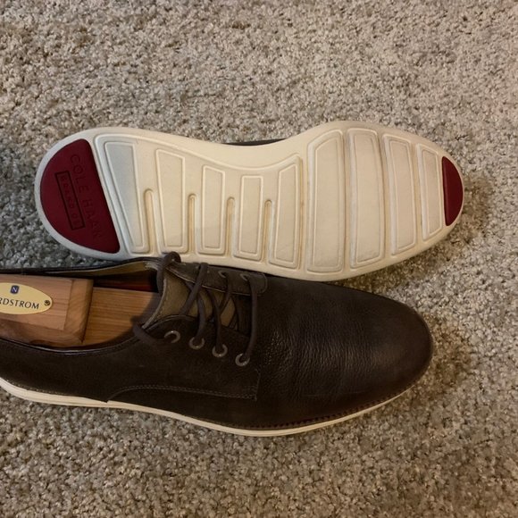 Cole Haan Zero Grand Brown Leather Oxford Size 10.5 - Picture 2 of 6